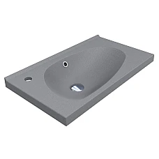 Умивальник MIRAGGIO TITANIA MIRASTONE сірий матовий