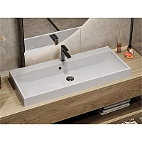 Умивальник MIRAGGIO VARNA 1000 Miramarble білий глянцевий