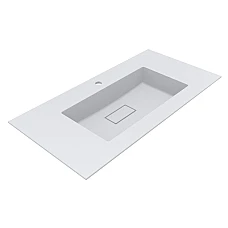 Умивальник MIRAGGIO ERICA 1000 Miramarble білий матовий