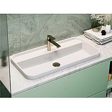 Умивальник MIRAGGIO OCEAN 800 Miramarble білий глянцевий