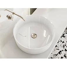 Умивальник MIRAGGIO SOFIA Miramarble білий глянцевий