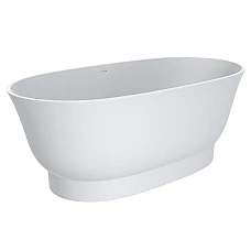 Ванна отдельностоящая MIRAGGIO MOLLY Miramarble Matt 160x81 белая матовая