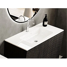 Умивальник MIRAGGIO DELLA 1000 Miramarble білий глянцевий