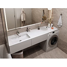 Умивальник MIRAGGIO DELLA 1900 L Miramarble білий глянцевий