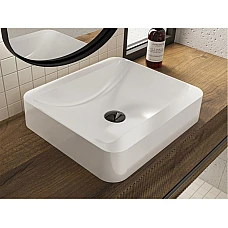 Умивальник MIRAGGIO GENEVA Miramarble білий глянцевий