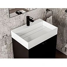 Умивальник MIRAGGIO ISLAND 600 Miramarble білий глянцевий