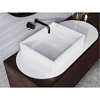 Умивальник MIRAGGIO CAPRI Miramarble білий глянцевий