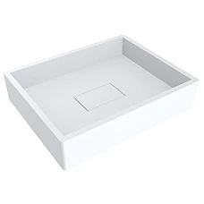 Умывальник MIRAGGIO CAPRI Miramarble белый матовый