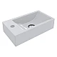 Умивальник MIRAGGIO FARO R Miramarble білий глянцевий