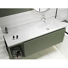 Умивальник MIRAGGIO JESSEL 1200 R Miramarble білий глянцевий