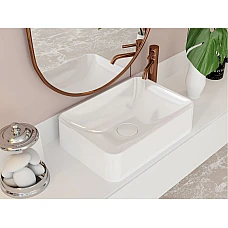 Умивальник MIRAGGIO DEBORA Miramarble білий глянцевий