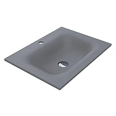 Умывальник MIRAGGIO JESSEL 600 MIRASTONE серый матовый