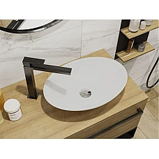 Умивальник MIRAGGIO KRISTINA Miramarble білий глянцевий