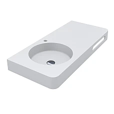 Умивальник MIRAGGIO LOOP 1000 L MIRASOFT білий матовий