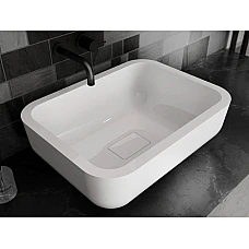 Умивальник MIRAGGIO MONACO Miramarble білий глянцевий