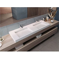 Умивальник MIRAGGIO AGNESS 1500 Miramarble білий глянцевий