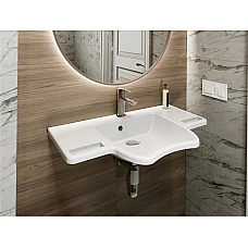 Умивальник MIRAGGIO KRAKOW Miramarble білий глянцевий