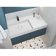 Умивальник MIRAGGIO SOUL 1000 Miramarble білий глянцевий