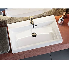 Умивальник MIRAGGIO VARNA 700 Miramarble білий глянцевий