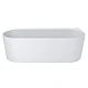 Ванна пристенная MIRAGGIO BALI Miramarble Matt 170x75 белая матовая