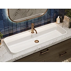 Умивальник MIRAGGIO OCEAN 1000 Miramarble білий глянцевий