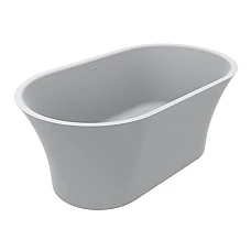 Ванна отдельностоящая MIRAGGIO HELGA Miramarble 150x85 белая матовая