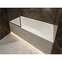 Ванна прямокутна вбудована MIRAGGIO TASMANIA Miramarble 180x80 біла глянцева