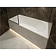 Ванна прямокутна вбудована MIRAGGIO TASMANIA Miramarble 180x80 біла глянцева