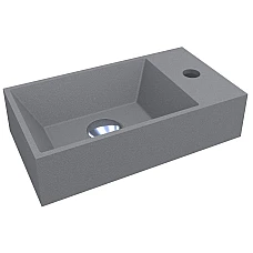 Умивальник MIRAGGIO COPPER 400 MIRASTONE сірий матовий