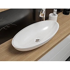 Умивальник MIRAGGIO NICE Miramarble білий глянцевий