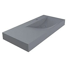 Умывальник MIRAGGIO VIOLA 1000 R MIRASTONE серый матовый