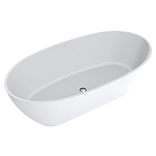 Ванна окремостояча MIRAGGIO ESTELLA Miramarble Matt 167x83 біла матова