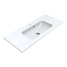 Умивальник MIRAGGIO DELLA 1100 Miramarble білий матовий