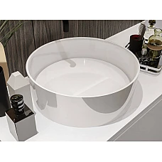 Умивальник MIRAGGIO LOLA Miramarble білий глянцевий