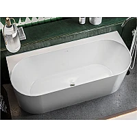 Ванна пристінна MIRAGGIO BALI Miramarble 170x75 біла глянцева