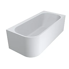 Ванна пристінна MIRAGGIO MARIA L MIRASOFT біла матова