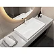 Умивальник MIRAGGIO AGNESS 750 Miramarble білий глянцевий