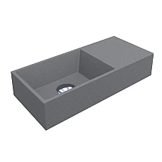 Умивальник MIRAGGIO COPPER 500 MIRASTONE сірий матовий