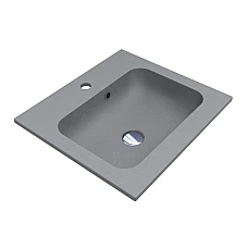 Умивальник MIRAGGIO DELLA 500 MIRASTONE сірий матовий