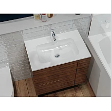 Умивальник MIRAGGIO DELLA 700 Miramarble білий глянцевий