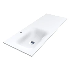 Умивальник MIRAGGIO JESSEL 1200 L Miramarble білий матовий