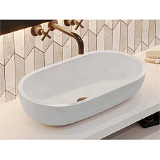 Умивальник MIRAGGIO MARK 625 Miramarble білий глянцевий