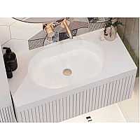Умивальник MIRAGGIO ROME Miramarble білий глянцевий