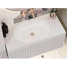 Умивальник MIRAGGIO ROME Miramarble білий глянцевий