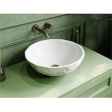 Умивальник MIRAGGIO SAPFIRE Miramarble білий глянцевий