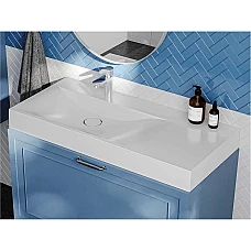 Умывальник Miraggio Viola 1000 L/R из литого камня белый матовый