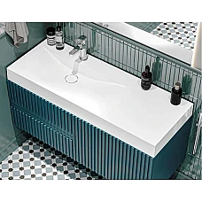 Умывальник Miraggio Viola 1200 L/R из литого камня белый матовый