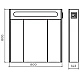 Зеркальный шкаф Mirater Alant 80x80 Белый