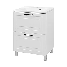 Тумба підлогова Mirater Alba з умивальником 60 Біла 