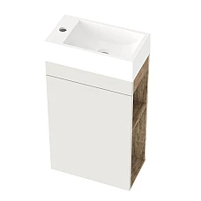 Тумба підвісна Mirater Faro з умивальником 40 Біла права